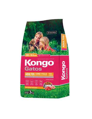 KONGO GATOS CARNE & POLLO X 3 KG