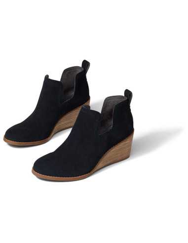 Bota TOMS BLACK SUEDE WM KALLIE BOOT