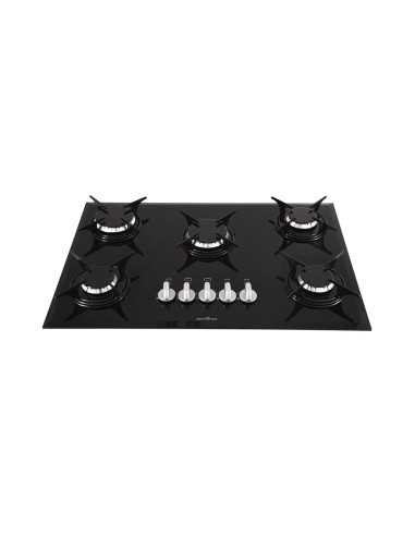 PLACA DE COCINA BRITANIA COOKTOP BCT5P 5HORNALLA GAS BIVOLT NEGRO