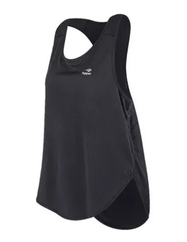 MUSCULOSA TOPPER SIN MANGA MUJER NECK NEGRO