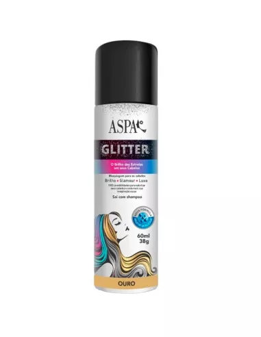 AEROSOL GLITTER PARA CABELLO Y CUERPO 60ML MULTICOLOR 5895