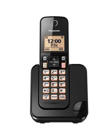 TELEFONO INALAMBRICO PANASONIC KX-TGC350LAB 1BASE BIVOLT NEGRO