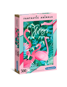 JUEGO DE ROMPECABEZAS CLEMENTONI DE FLAMINGOS