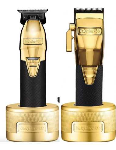 KIT BABYLISSPRO FX BOOST+ CLIPPER/TRIMMER GOLD FXHOLPKCTB-B BIVOLT